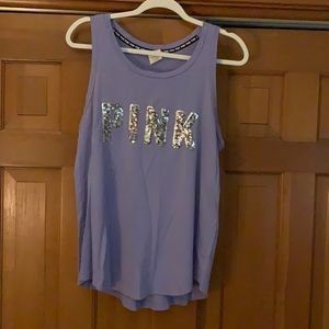 Victoria’s Secret PINK athletic sequin tank top